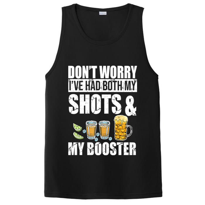 Don't Worry Had Both My Shots And Booster Funny PosiCharge Competitor Tank