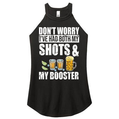 Don't Worry Had Both My Shots And Booster Funny Women's Perfect Tri Rocker Tank