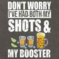 Don't Worry Had Both My Shots And Booster Funny Cotton Canvas Backpack
