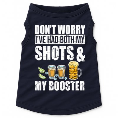 Don't Worry Had Both My Shots And Booster Funny Doggie Tank