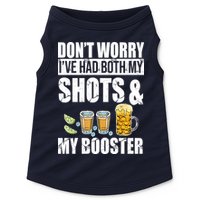Don't Worry Had Both My Shots And Booster Funny Doggie Tank