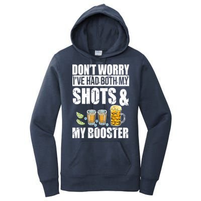 Don't Worry Had Both My Shots And Booster Funny Women's Pullover Hoodie