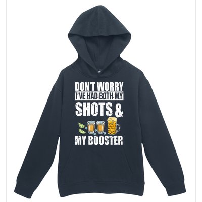 Don't Worry Had Both My Shots And Booster Funny Urban Pullover Hoodie