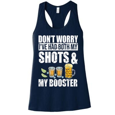 Don't Worry Had Both My Shots And Booster Funny Womens Tank Top