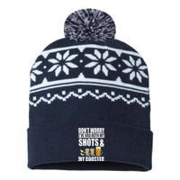 Don't Worry Had Both My Shots And Booster Funny USA-Made Snowflake Beanie