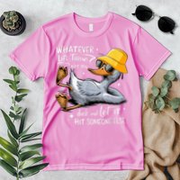 Duck With Hat Quote Graphics Whatever Life Throws At You Duck And Let It Hit Someone Else Premium T-Shirt
