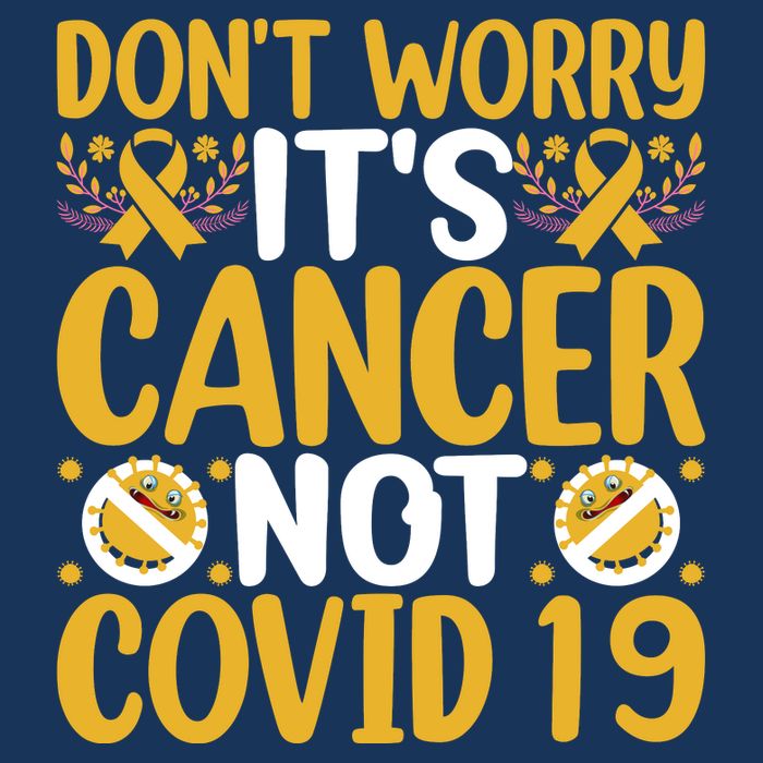 Don't Worry It's Cancer Not Covid 19 Breast Cancer Flat Bill Trucker Hat