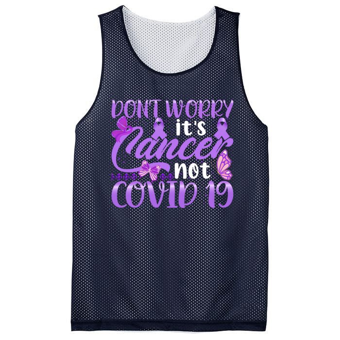 Don't Worry It's Cancer Not Covid 19 Breast Cancer Mesh Reversible Basketball Jersey Tank