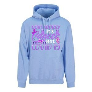 Don't Worry It's Cancer Not Covid 19 Breast Cancer Unisex Surf Hoodie