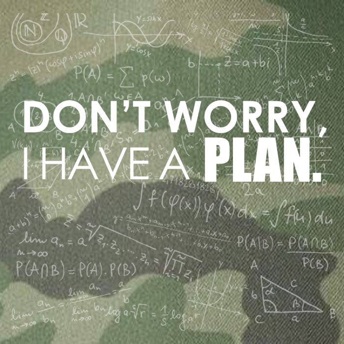 Don't Worry I Have A Plan Funny Math Joke Sarcasm Legacy Tie Dye Trucker Hat
