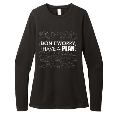 Don't Worry I Have A Plan Funny Math Joke Sarcasm Womens CVC Long Sleeve Shirt