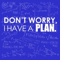 Don't Worry I Have A Plan Funny Math Joke Sarcasm 16 in Basic Backpack