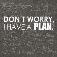 Don't Worry I Have A Plan Funny Math Joke Sarcasm Cotton Canvas Backpack