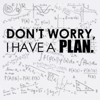 Don't Worry I Have A Plan Funny Math Joke Sarcasm Garment-Dyed Sweatshirt