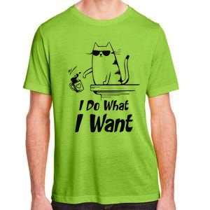 Do What I Want Black Cat Red Cup Funny Graphic Adult ChromaSoft Performance T-Shirt