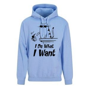 Do What I Want Black Cat Red Cup Funny Graphic Unisex Surf Hoodie