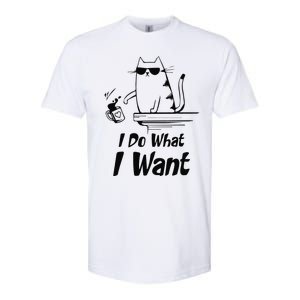 Do What I Want Black Cat Red Cup Funny Graphic Softstyle CVC T-Shirt