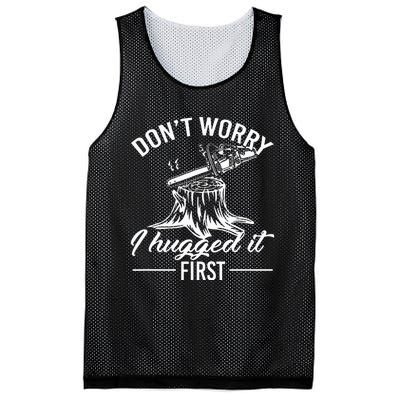 Dont Worry I Hugged It First Lumberjack Mesh Reversible Basketball Jersey Tank