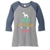 Dog Walking Is My Cardio | Funny Dog walking Women's Tri-Blend 3/4-Sleeve Raglan Shirt