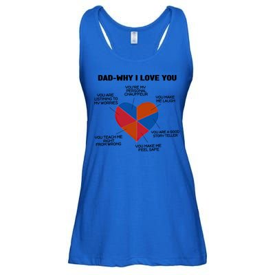 Dad Why I Love You Father Daddy Cool Gift Ladies Essential Flowy Tank