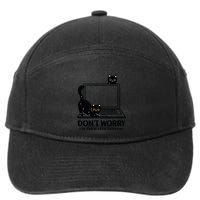 DonT Worry IM From Tech Support Cat Funny Cat Lover 7-Panel Snapback Hat