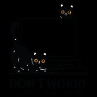 DonT Worry IM From Tech Support Cat Funny Cat Lover Drawstring Bag