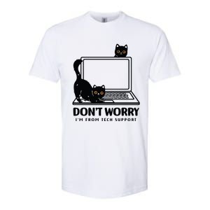 DonT Worry IM From Tech Support Cat Funny Cat Lover Softstyle CVC T-Shirt