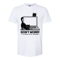 DonT Worry IM From Tech Support Cat Funny Cat Lover Softstyle CVC T-Shirt