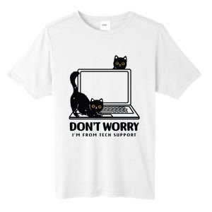 DonT Worry IM From Tech Support Cat Funny Cat Lover Tall Fusion ChromaSoft Performance T-Shirt