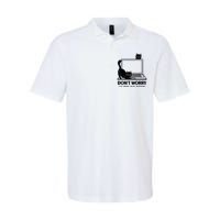 DonT Worry IM From Tech Support Cat Funny Cat Lover Softstyle Adult Sport Polo