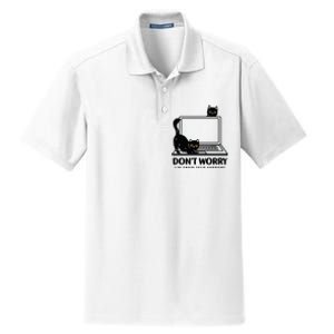 DonT Worry IM From Tech Support Cat Funny Cat Lover Dry Zone Grid Polo