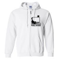 DonT Worry IM From Tech Support Cat Funny Cat Lover Full Zip Hoodie