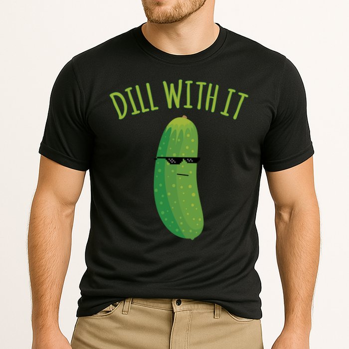 Dill With It Funny Pickle Cute Gift Cooling Performance Crew T-Shirt