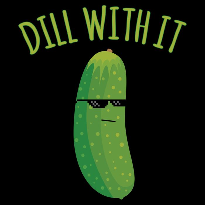 Dill With It Funny Pickle Cute Gift Cooling Performance Crew T-Shirt