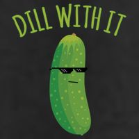 Dill With It Funny Pickle Cute Gift Adult Drive Performance Visor