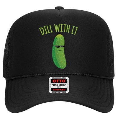 Dill With It Funny Pickle Cute Gift Trucker Hat