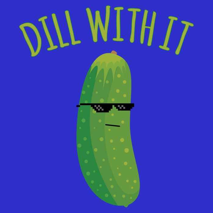 Dill With It Funny Pickle Cute Gift Visor