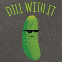Dill With It Funny Pickle Cute Gift Cotton Canvas Backpack