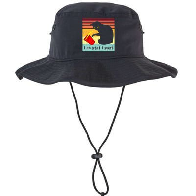 Do What I Want Vintage Black Cat Red Cup Funny Cat Legacy Cool Fit Booney Bucket Hat