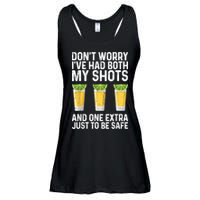 Don't Worry I've Had Both My Shots And One Extra Vaccinated Ladies Essential Flowy Tank