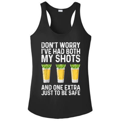 Don't Worry I've Had Both My Shots And One Extra Vaccinated Ladies PosiCharge Competitor Racerback Tank