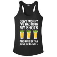Don't Worry I've Had Both My Shots And One Extra Vaccinated Ladies PosiCharge Competitor Racerback Tank
