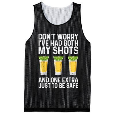 Don't Worry I've Had Both My Shots And One Extra Vaccinated Mesh Reversible Basketball Jersey Tank
