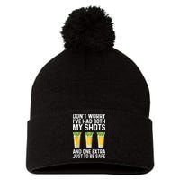 Don't Worry I've Had Both My Shots And One Extra Vaccinated Pom Pom 12in Knit Beanie