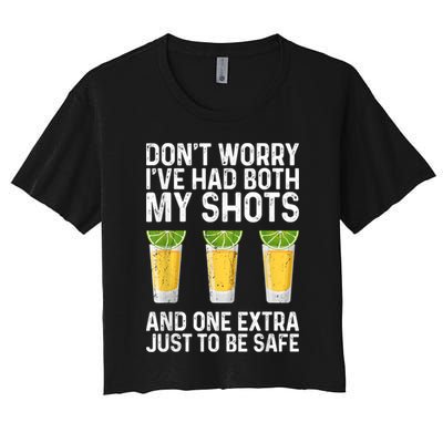 Don't Worry I've Had Both My Shots And One Extra Vaccinated Crop Top
