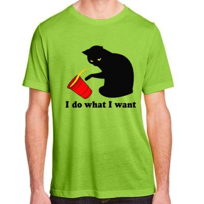 Do What I Want Black Cat Red Cup Funny Graphic Adult ChromaSoft Performance T-Shirt