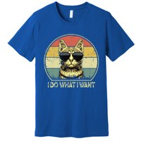 Do What I Want Vintage Kitten Cat My Funny Cat Lover Retro Cool Gift Premium T-Shirt