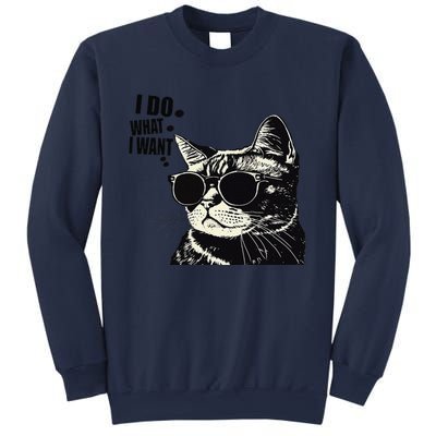 Do What I Want Vintage Black Cat Weird Funny Cat Sweatshirt