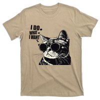 Do What I Want Vintage Black Cat Weird Funny Cat T-Shirt