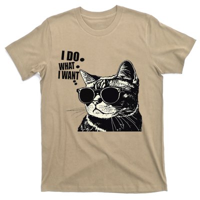 Do What I Want Vintage Black Cat Weird Funny Cat T-Shirt